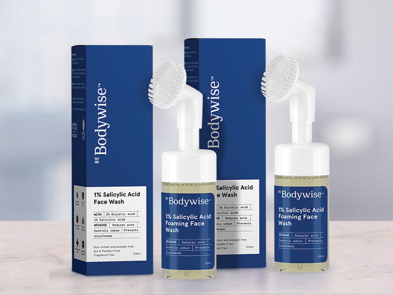 1 Salicylic Acid Face Wash (FoamBased) Pack of 2 Bodywise